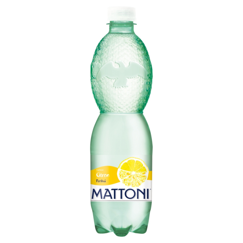 Ochucená minerální voda Mattoni - Citron, 12 x 0,5 l