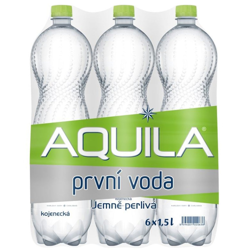 Aquila - jemně perlivá voda - 6 × 1,5 l