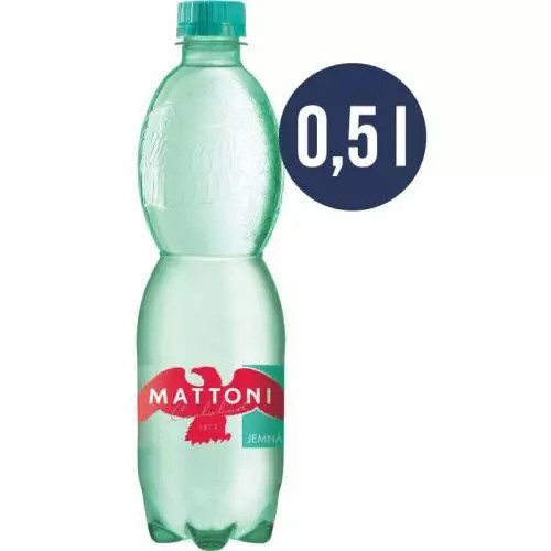 Minerální voda Mattoni - jemně perlivá, 12x 0,5 l