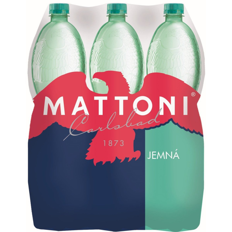 Minerální voda Mattoni - jemně perlivá, 6 x 1,5 l