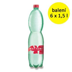 Minerální voda Mattoni - perlivá, 6 x 1,5 l