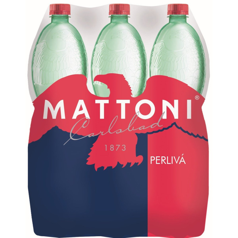 Minerální voda Mattoni - perlivá, 6 x 1,5 l