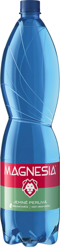 Minerální voda Magnesia - jemně perlivá, 6 x 1,5 l