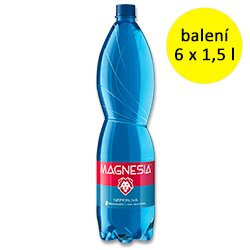 Minerální voda Magnesia - neperlivá, 6 x 1,5 l