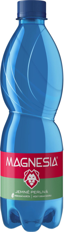Minerální voda Magnesia - jemně perlivá, 12x 0,5 l