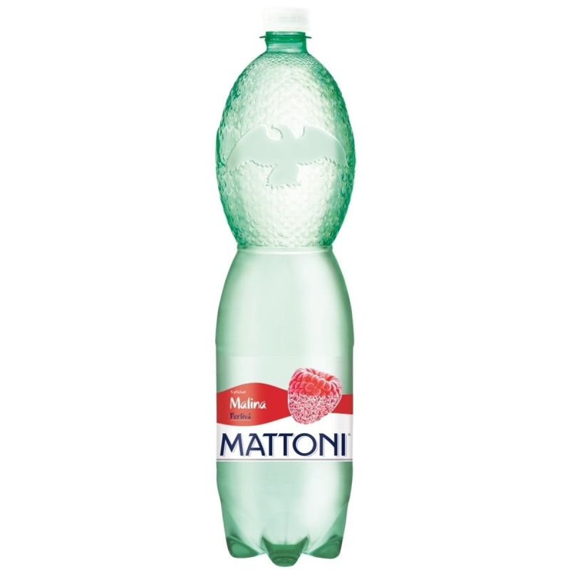 Ochucená minerální voda Mattoni - malina, 6 x 1,5 l, perlivá