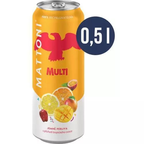 Mattoni multi - minerální voda - plech, multi, 0,5 l