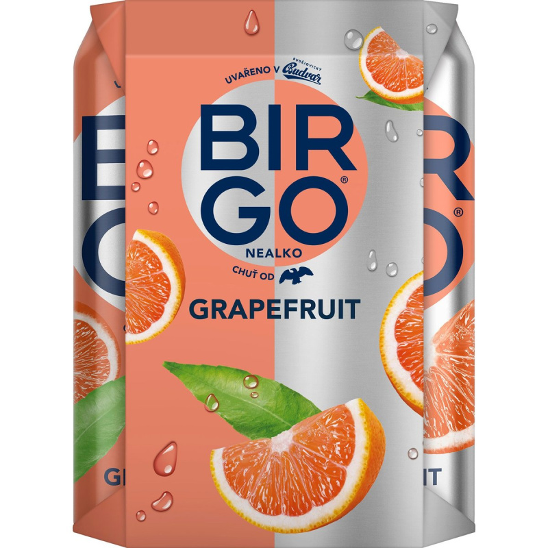 Birgo nealkoholický Grapefruit 4×0,5 l plech