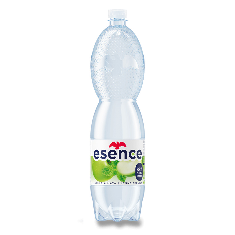 Mattoni Esence - perlivá minerální voda - jablko a máta, 6 x 1,5 l