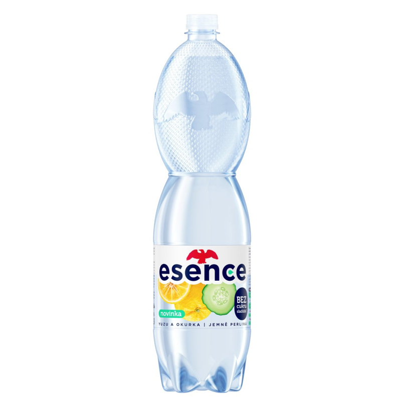 Mattoni Esence - perlivá minerální voda - yuzu a okurka, 6 x 1,5 l
