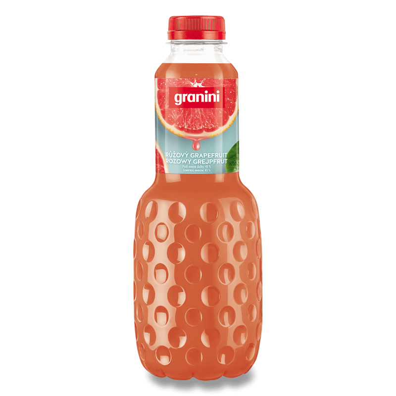 Granini - ovocný nektar - růžový grapefruit 45%, 1 l