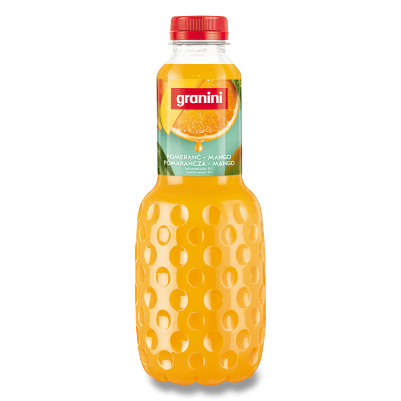 Granini - ovocný nektar - Pomeranč, mango 40%, 1 l