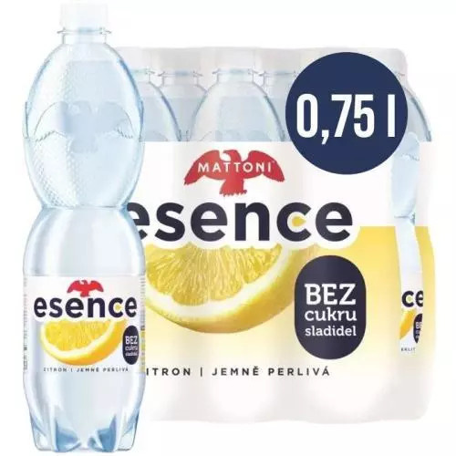 Mattoni Esence citronu jemně perlivá (6x0,75l)