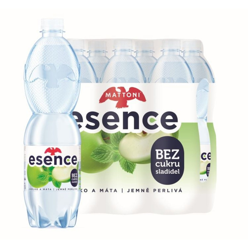 Mattoni Esence jablka a máty jemně perlivá (6x0,75l)