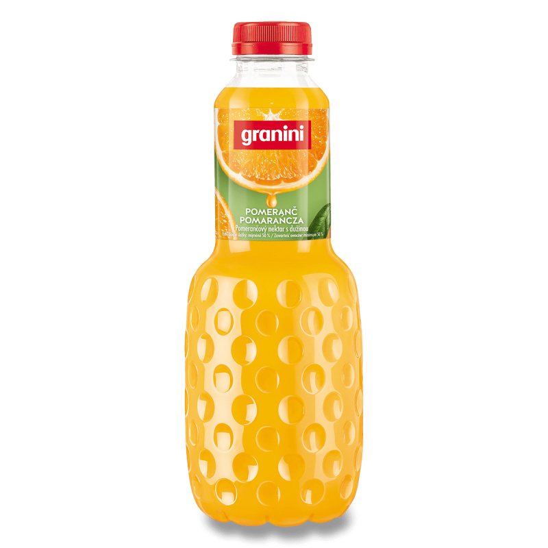 Granini - ovocný džus - Pomeranč 50%, 1 l