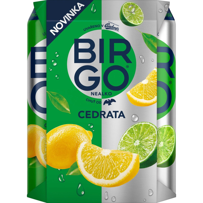 Birgo nealkoholický Cedrata 4×0,5 l plech