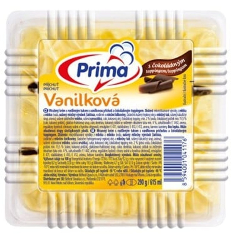 Prima Vanilkový zmrzlinový dort