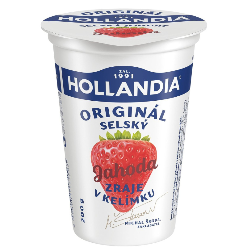 Hollandia Selský jogurt jahoda