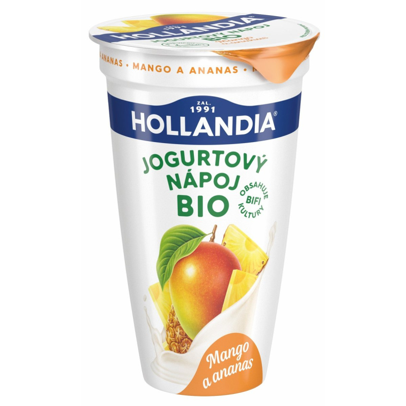 Hollandia BIO BiFi Jogurtový drink mango a ananas