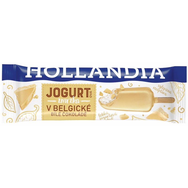 Hollandia Jogurtová zmrzka v belgické bílé čokoládě