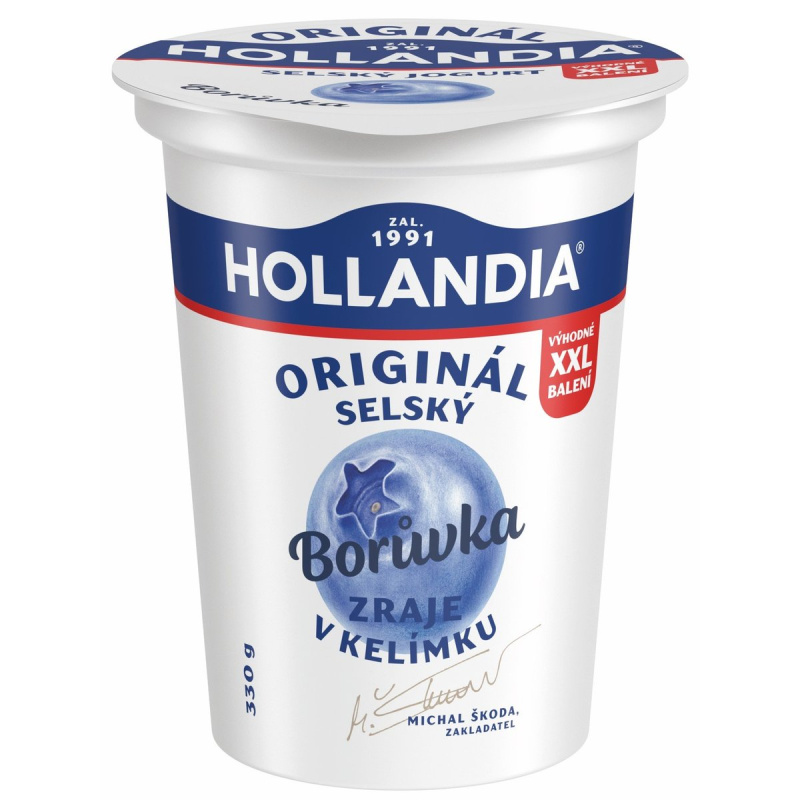 Hollandia Selský jogurt borůvka