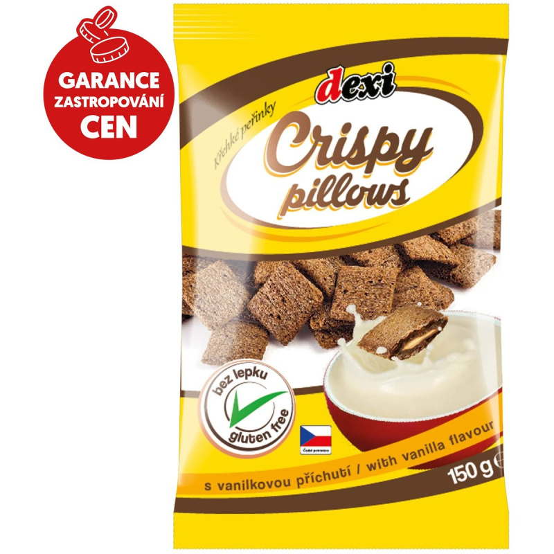 Dexi Crispy pillows s vanilkovou příchutí