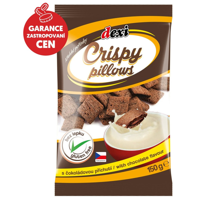 Dexi Crispy pillows s čokoládovou příchutí