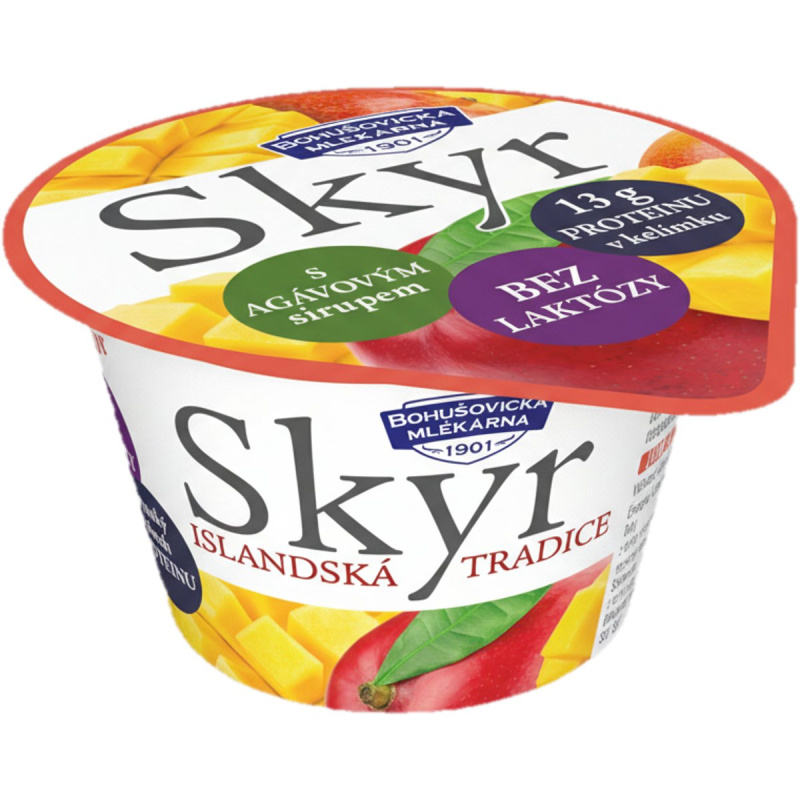 Bohušovická Mlékárna Skyr 0,1 % mango bez laktózy