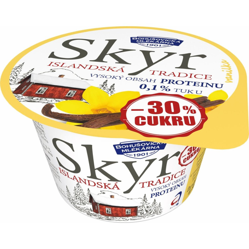 Bohušovická mlékárna Skyr 0,1 % vanilka
