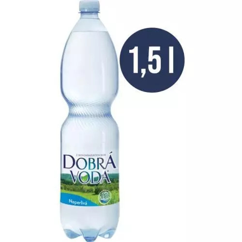 Minerální voda Dobrá voda - neperlivá, 6 x 1,5 l
