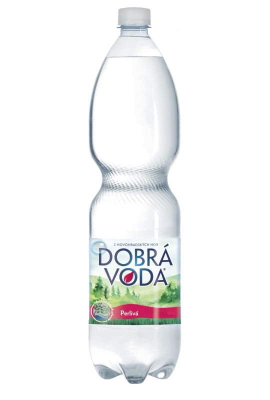 Minerální voda Dobrá voda - perlivá, 6 x 1,5 l