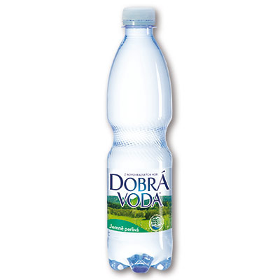 Minerální voda Dobrá voda - jemně perlivá, 8 x 0,5 l