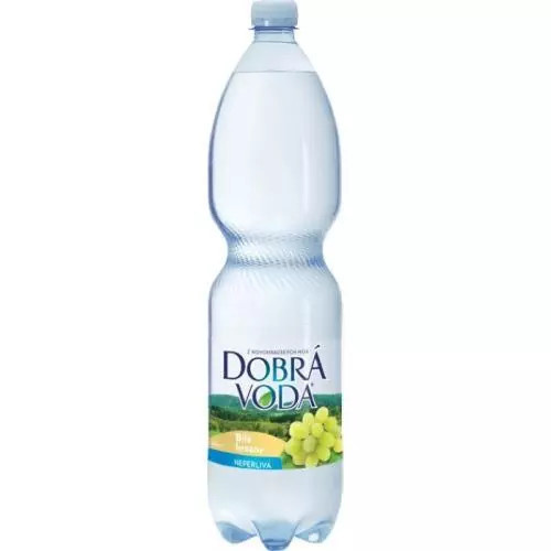 Minerální voda Dobrá voda - bílé hrozny, neperlivá, 6x 1,5 l
