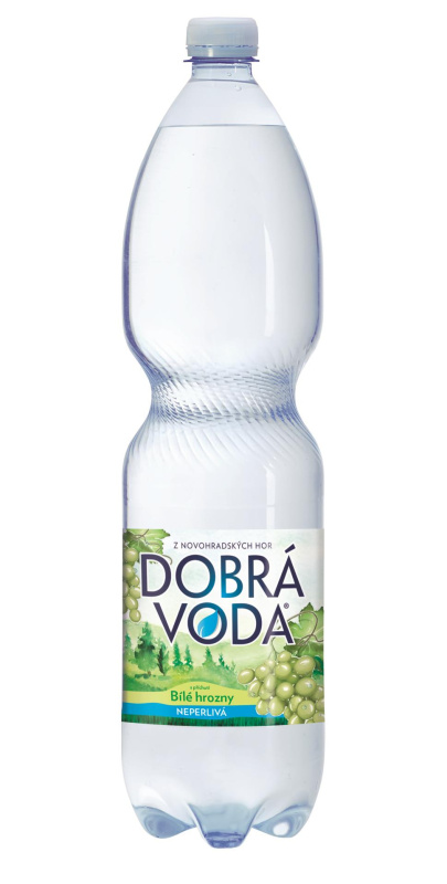Minerální voda Dobrá voda - bílé hrozny, neperlivá, 6x 1,5 l