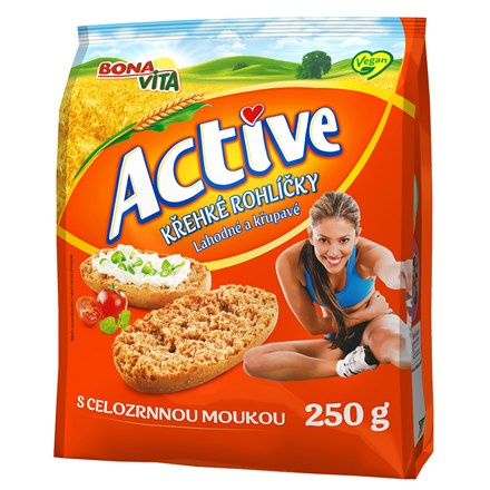 BONAVITA Křehké rohlíčky celozrnné 250 g