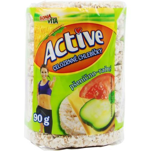 BonaVita Active chlebíčky celozrnné pšenice a žito 90g