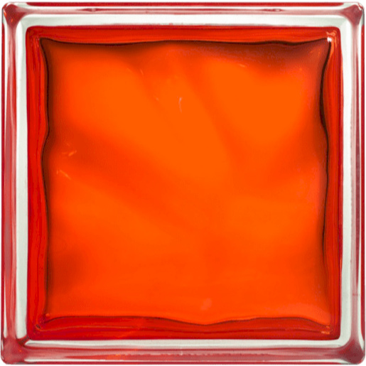 Luxfera Glassblocks orange 19x19x8 cm lesk 1908WOR