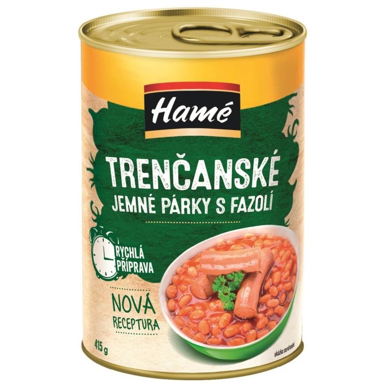 Hamé Trenčanské párky s fazolí