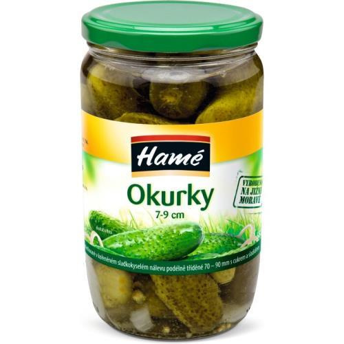 Hamé nakládané okurky 680g 7 - 9 cm