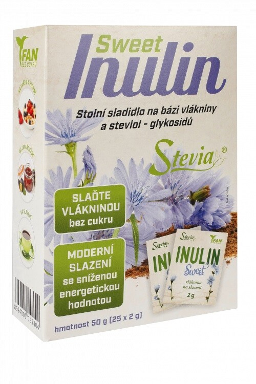 Inulin SWEET Stevia stolní sladidlo 25x2 g