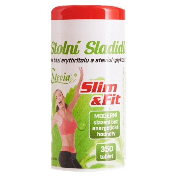 Stevia SLIM&FIT sladidlo se steviol-glykosidy 350 tablet