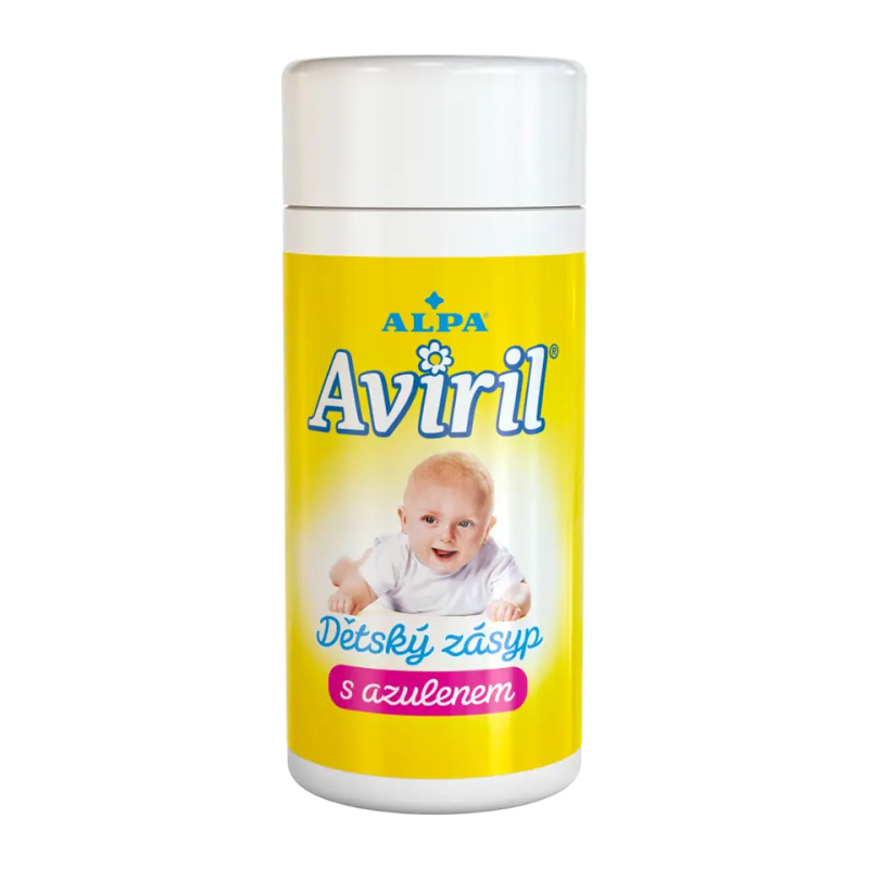 Aviril dětský zásyp s azulenem sypačka 100g