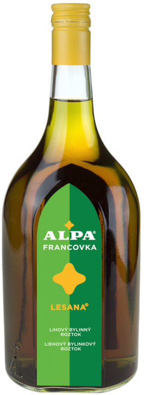 Alpa Francovka bylinný lihový roztok Lesana 1000 ml