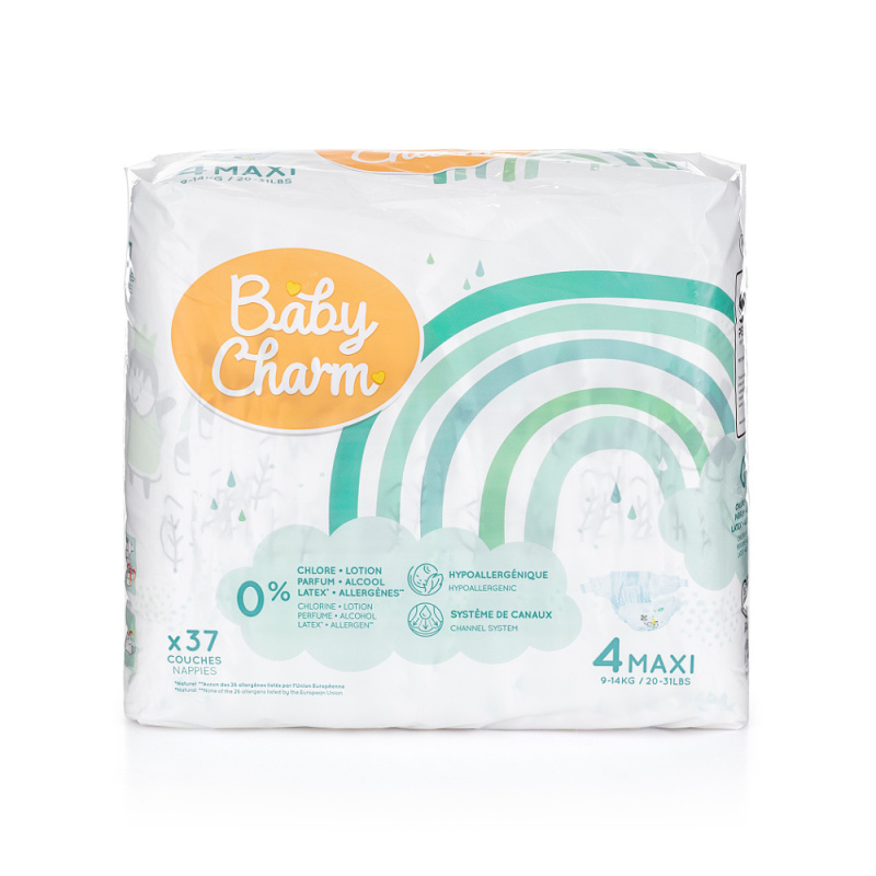BABY CHARM Super Dry Flex Maxi vel. 4 pleny 7-14 kg 37 ks