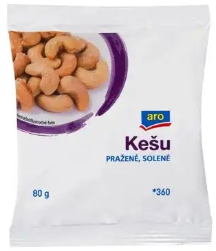 aro Kešu pražené solené 12 x 80 g