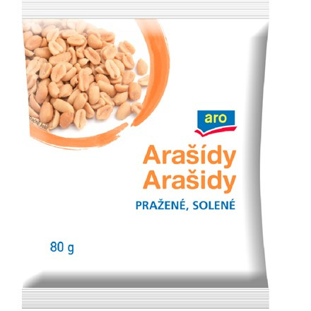 aro Arašídy pražené solené 12 x 80 g