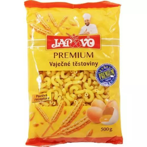 Premium těstoviny kolínka malá vaječné 500g