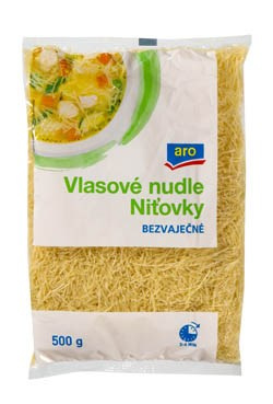 aro Nudle vlasové bezvaječné 6 x 500 g