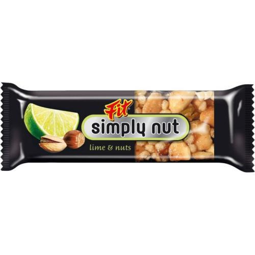 Fit Simply Nut tyčinka limeta&ořechy 35g