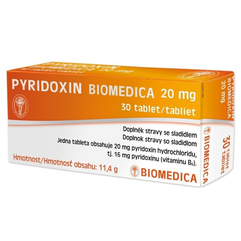 BIOMEDICA Pyridoxin 20 mg 30 tablet